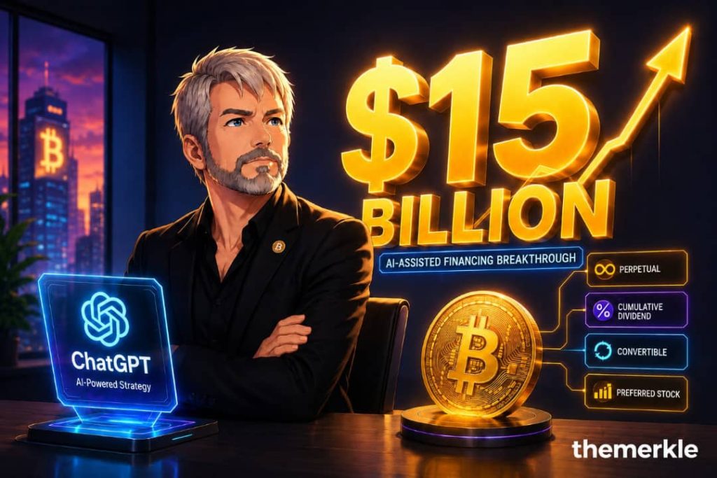 Beyond Wall Street’s Playbook: How ChatGPT Unlocked a $15B Bitcoin Capital Engine The Merkle logo