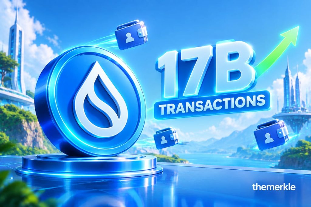 Sui Nears 17 Billion Transactions As New Account Growth Hits A Three-Month High The Merkle logo